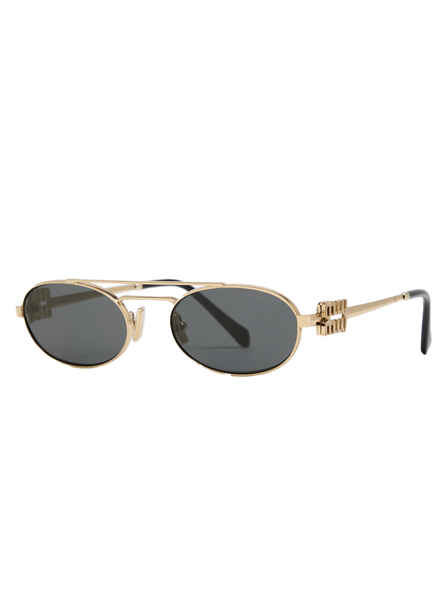 Oval-Frame Sunglasses