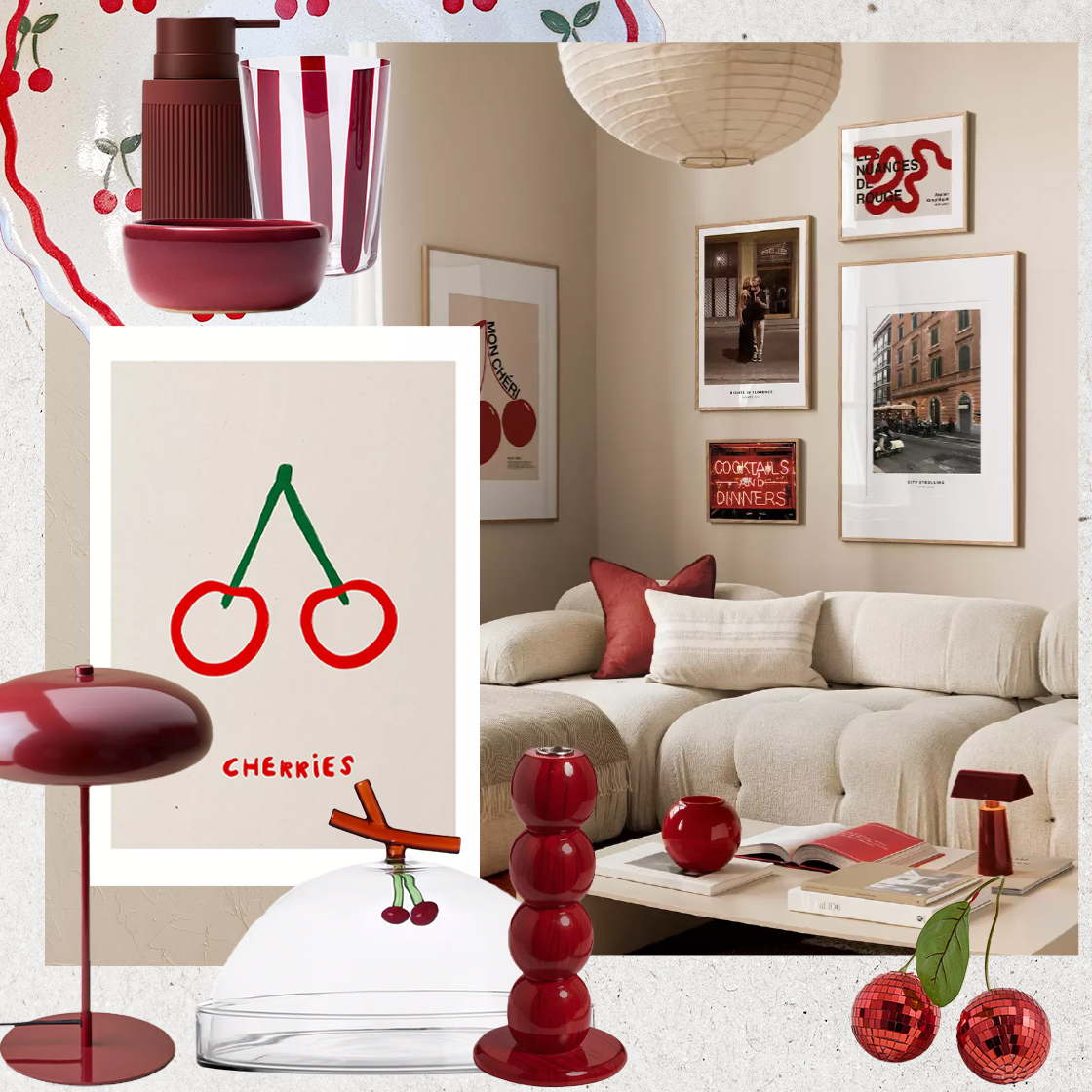 The Latest Fruity Interiors Trend Has Us Falling For Cherry Homeware