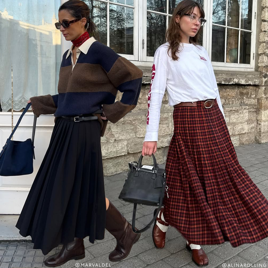 3 Easy Way To Wear SS25’s Pleated Skirts