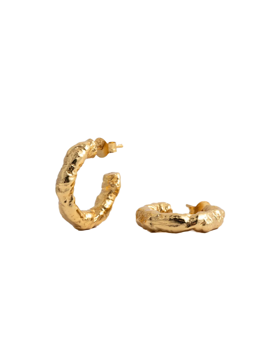 Molten Hoop Earrings
