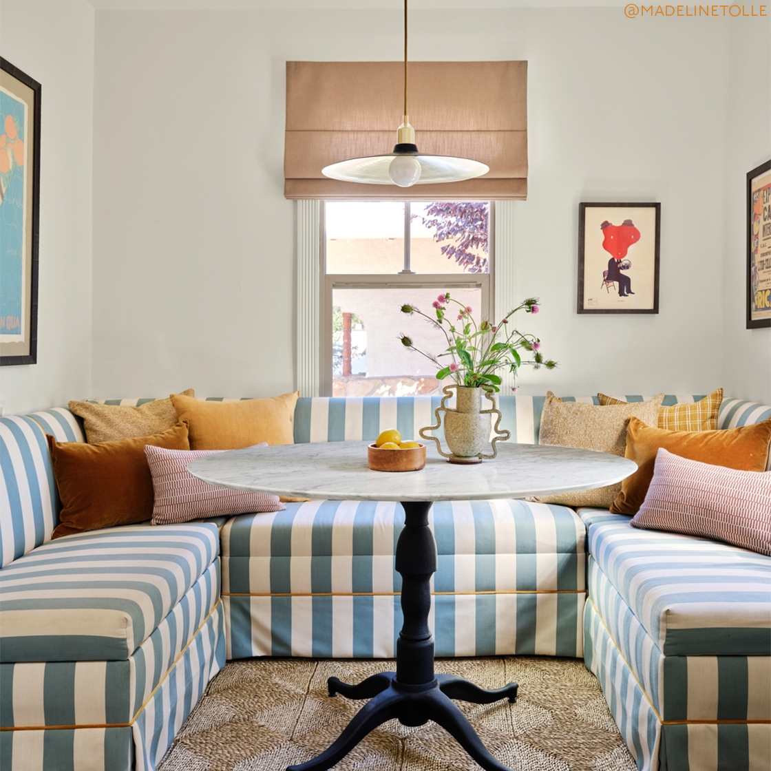 13 Ways To Style The Striped Sofa Trend