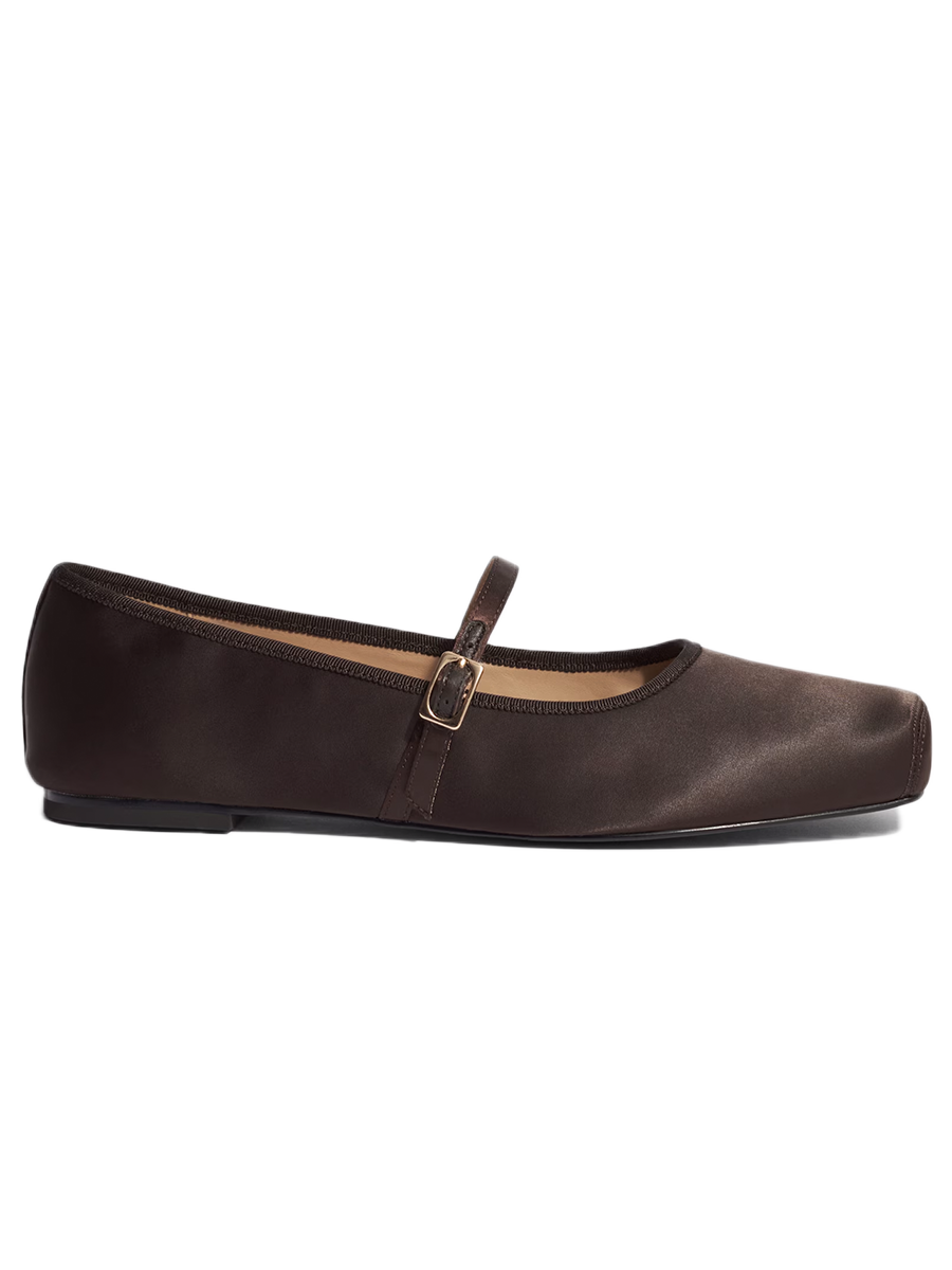 Square-Toe Ballet Flats