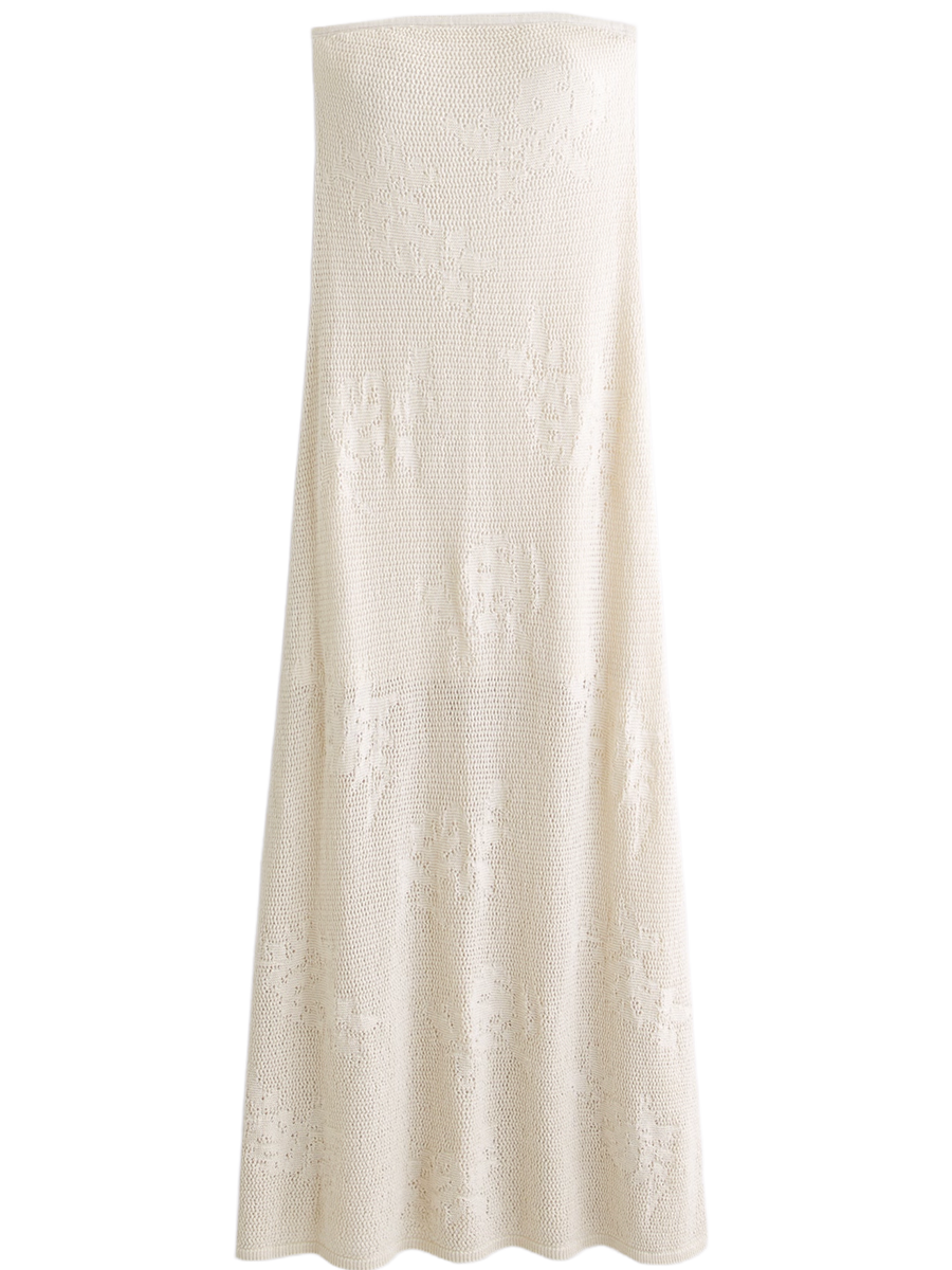 Strapless Crochet Dress