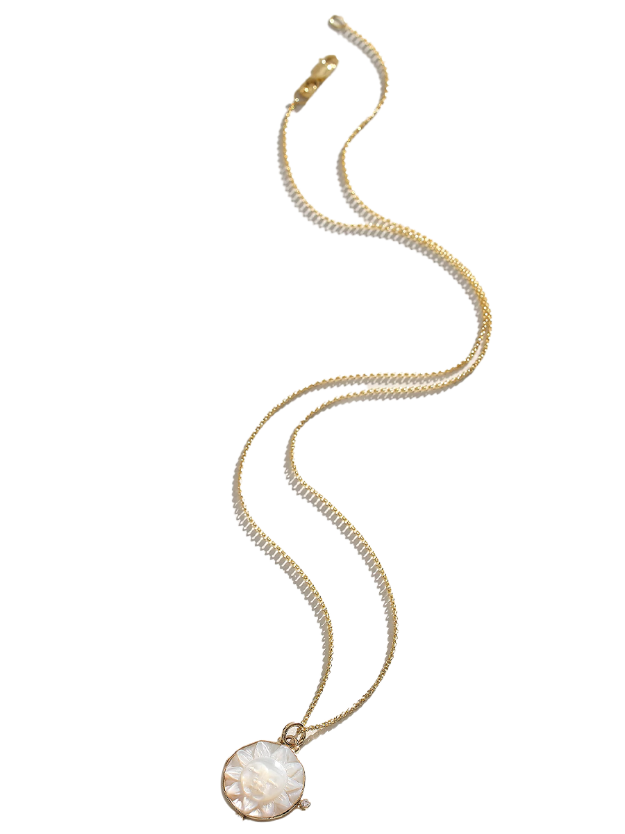 14k Mini Sol Necklace