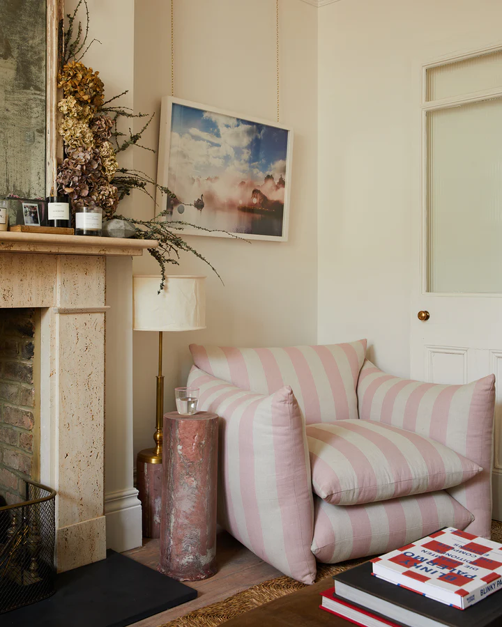 Buchanan Studio chair in living room corner