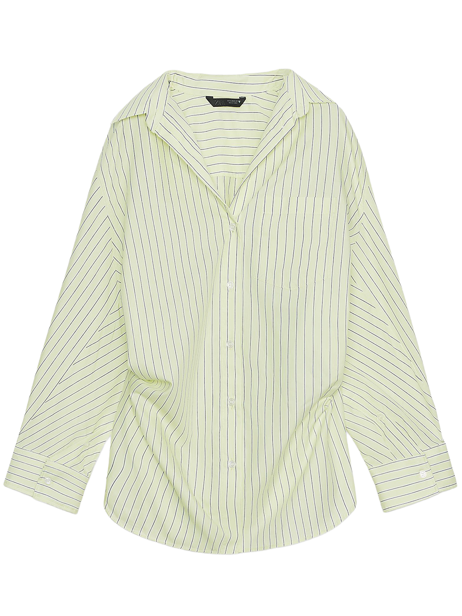 Striped Poplin Shirt
