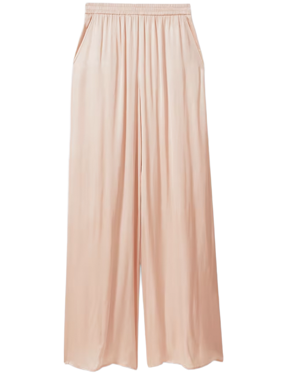 Satin Wide Leg Trousers
