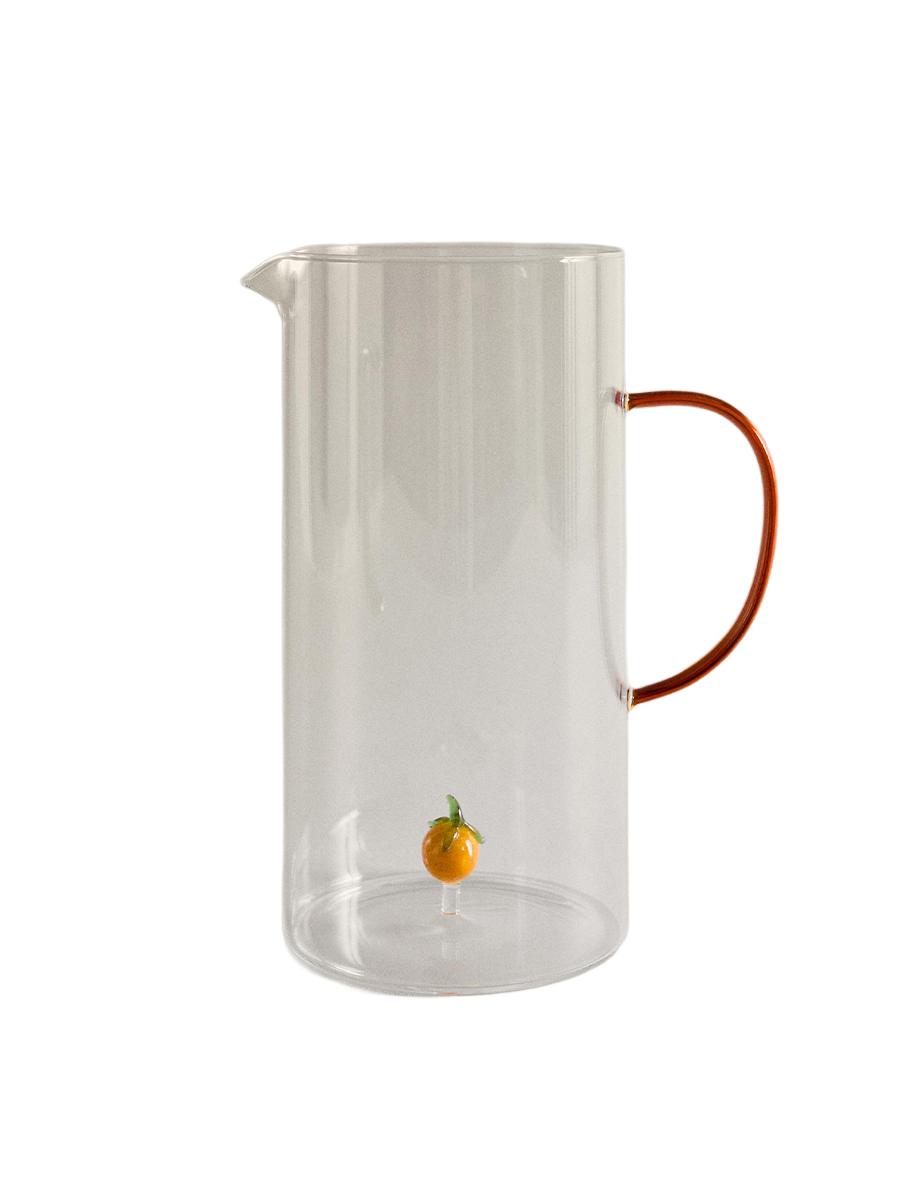 Orange Glass Jug