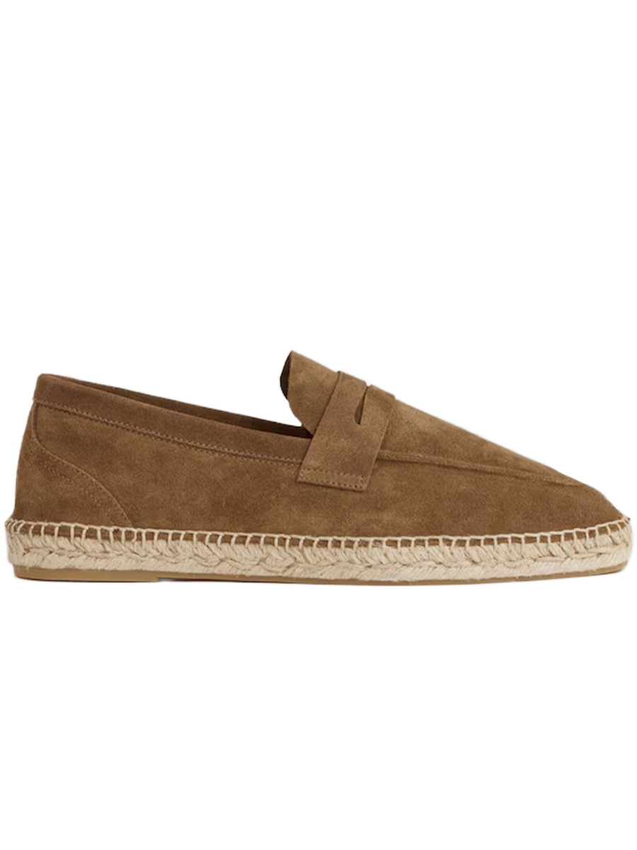 Suede Penny-Strap Espadrilles