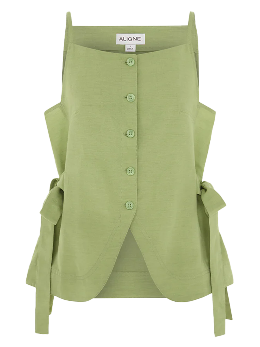 Ozais Tie Linen Top