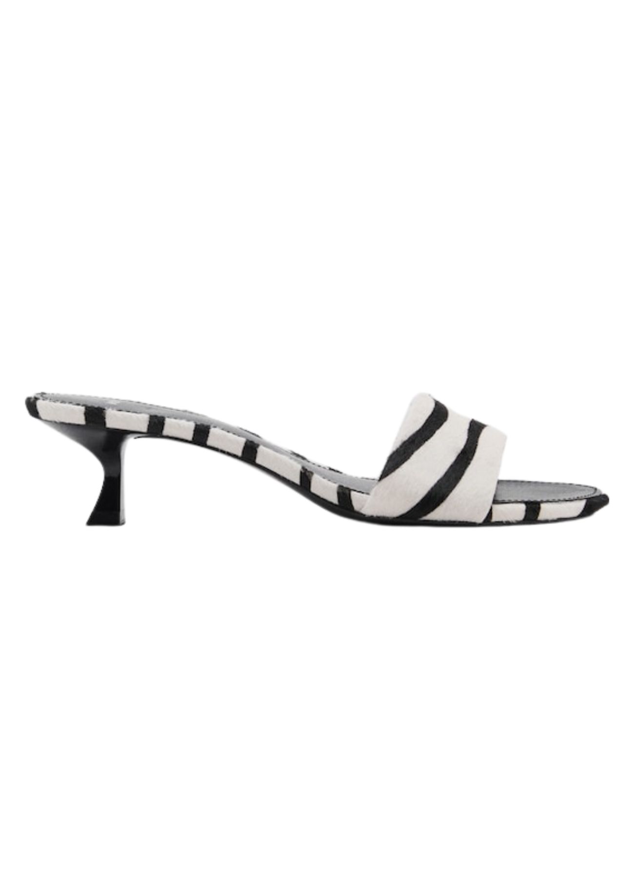 Zebra Fur Sandals