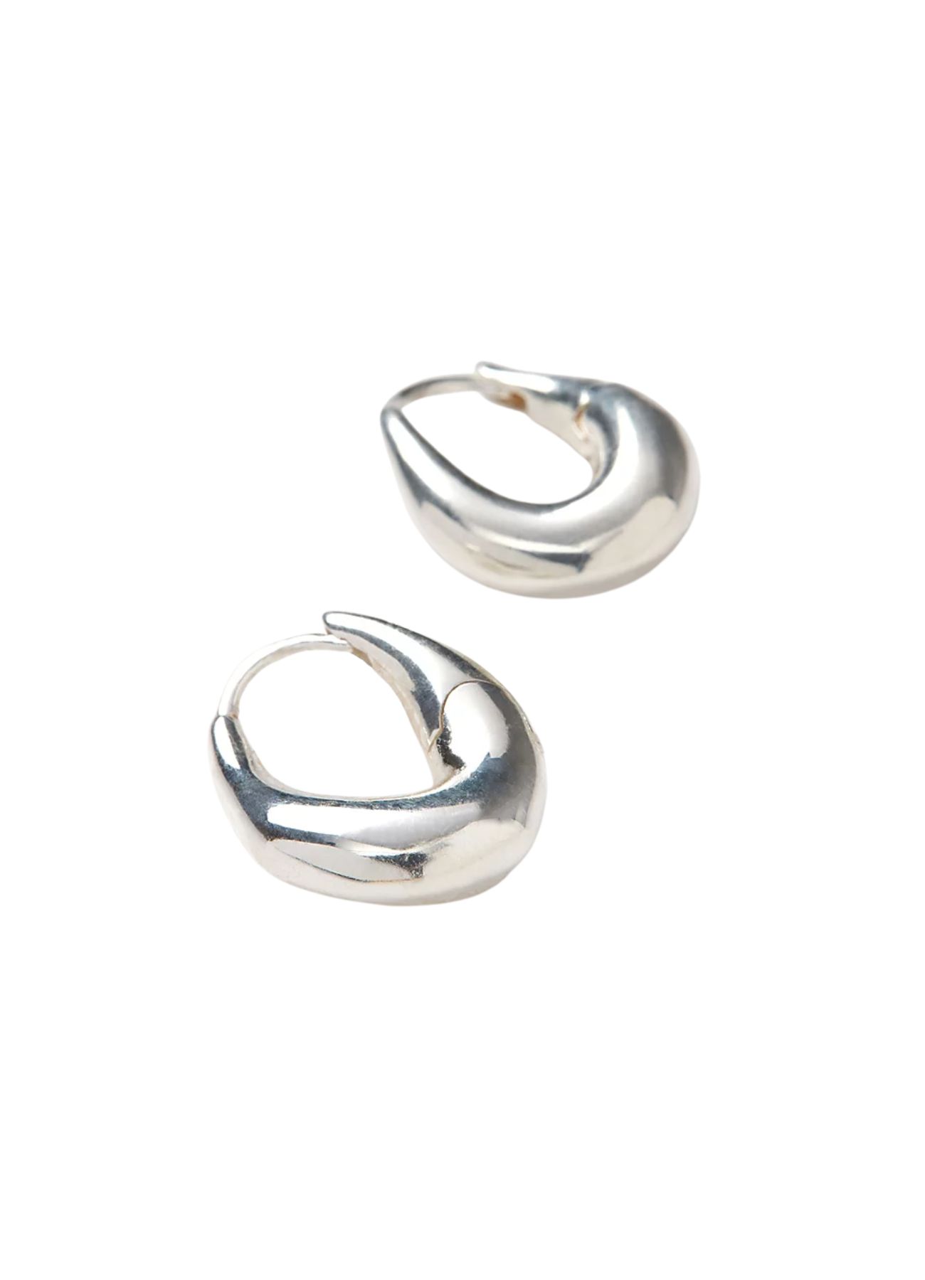 Silver-Plated Mini Hoops