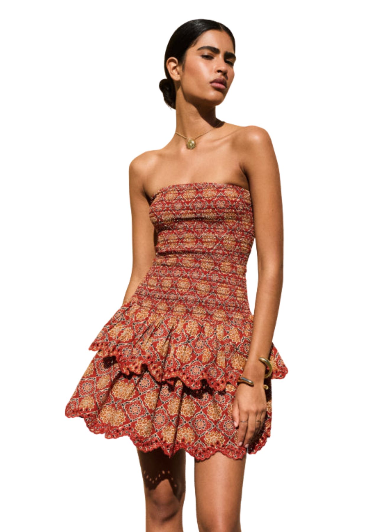 Red Tile Bandeau Mini