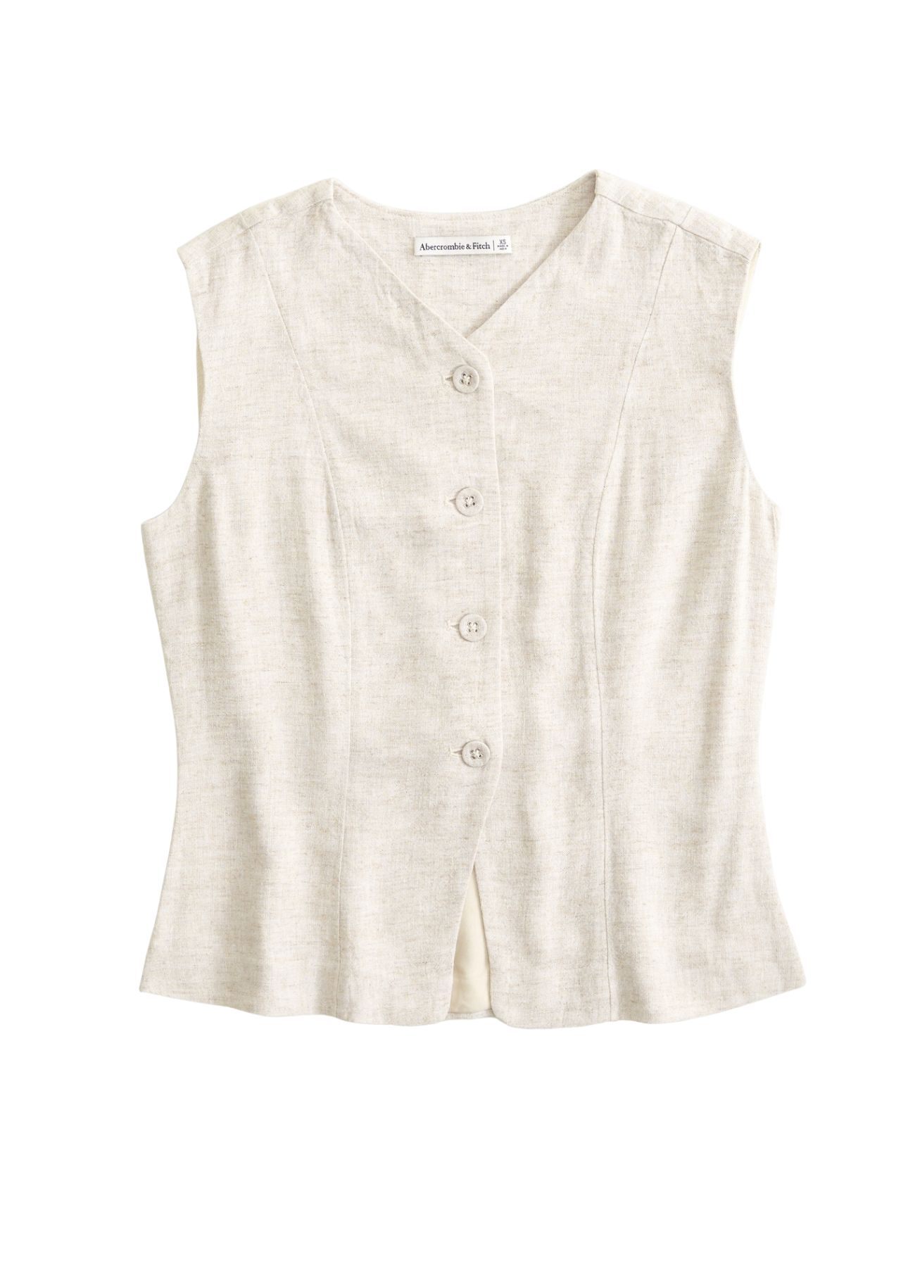 Linen-Blend Vest
