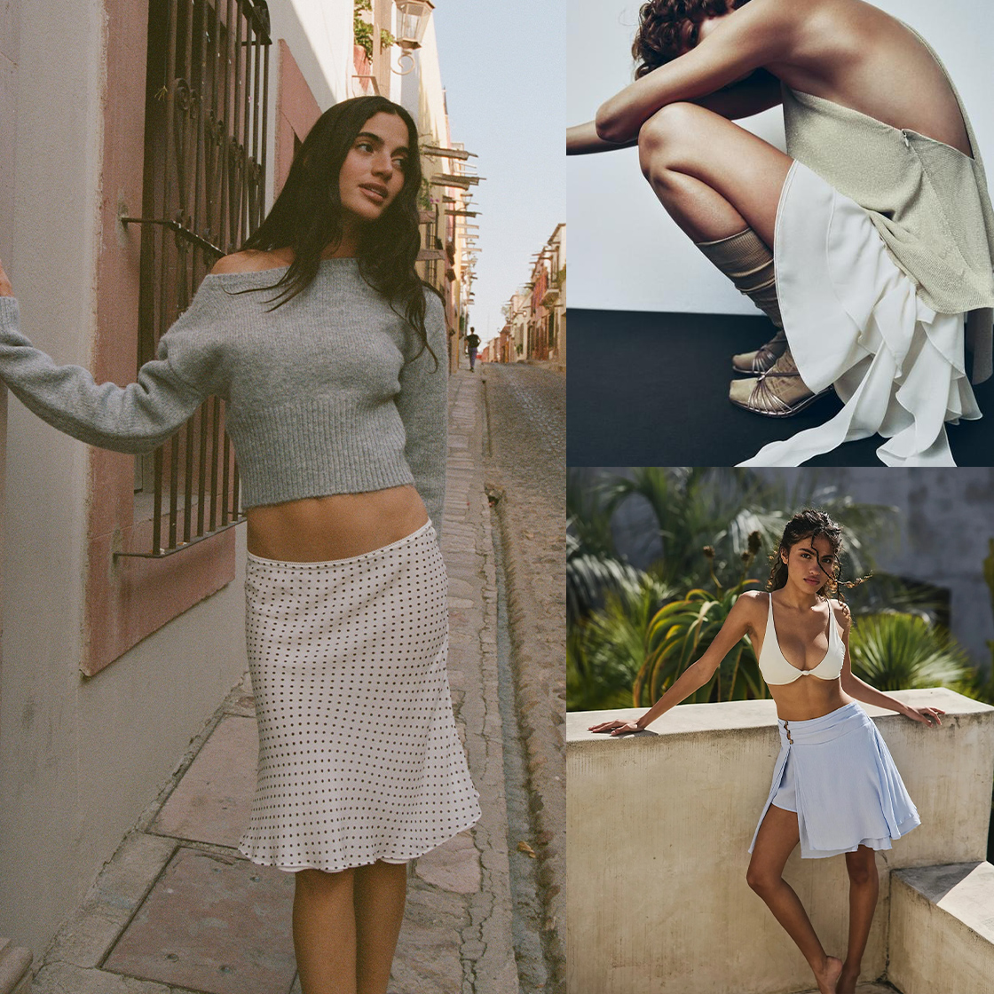 Carrie Bradshaw-esque Flippy, Floaty Dresses & Skirts Are In