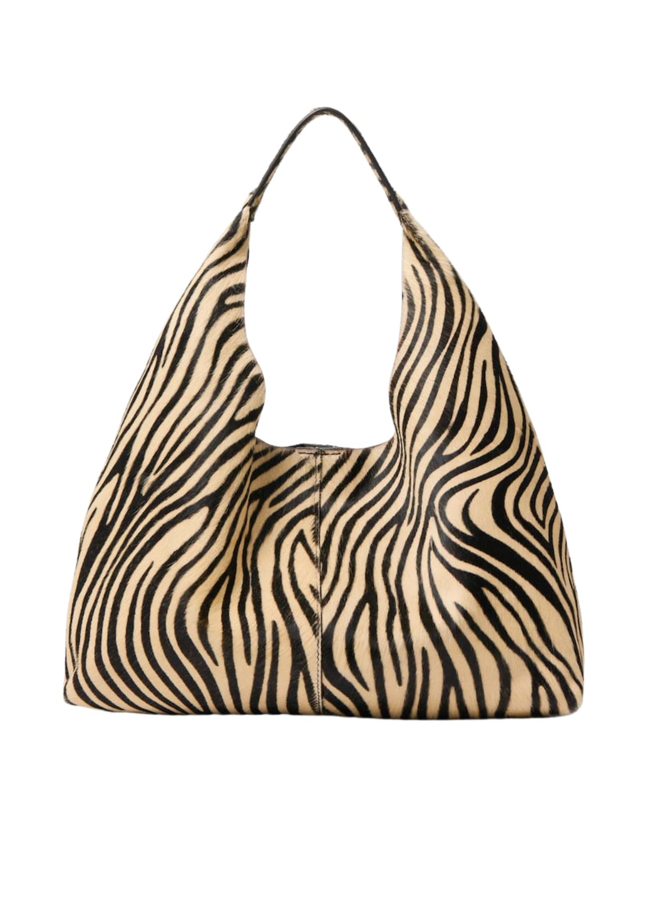 Animal Print Leather Tote