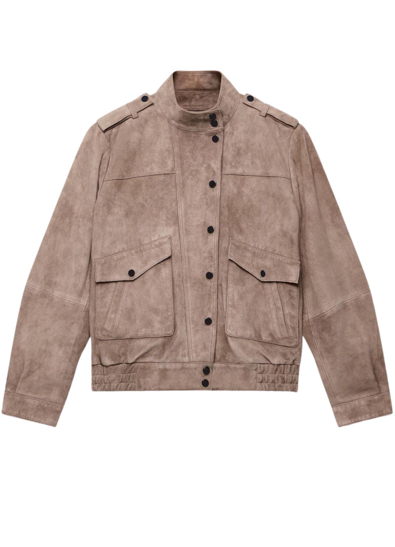 Suede Bomber Jacket