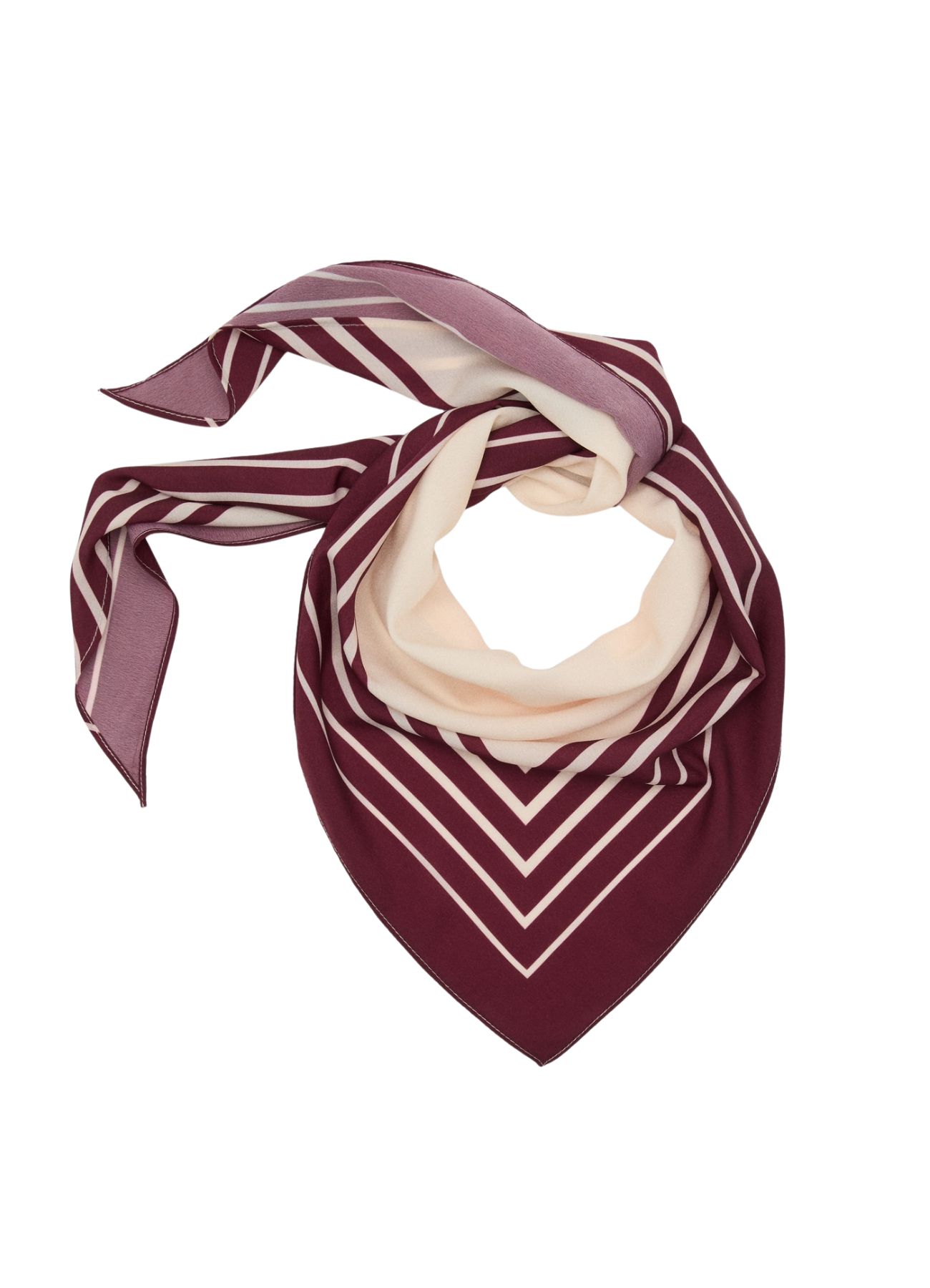 Striped Satin Scarf