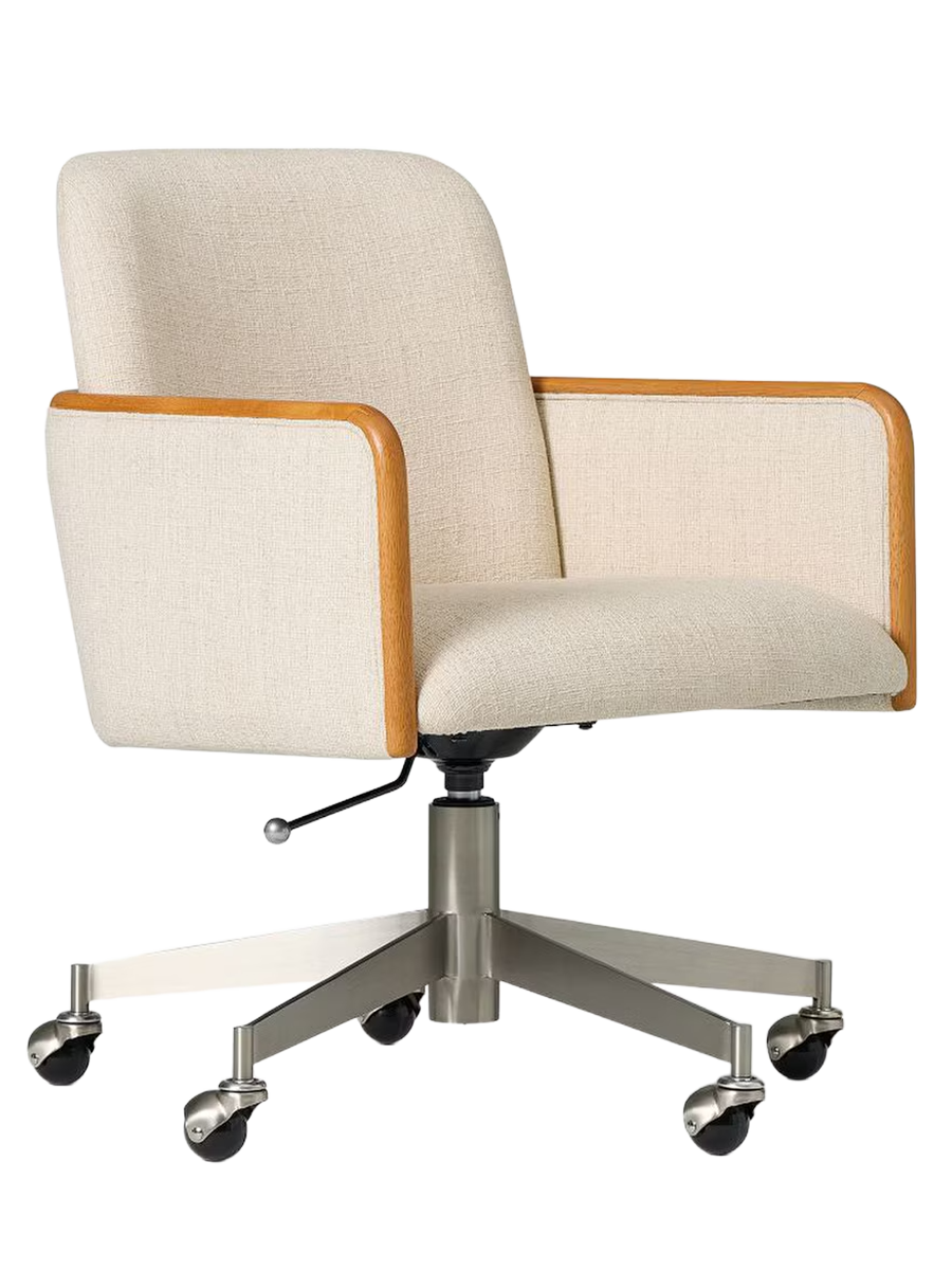 Wood Swivel Office Chair