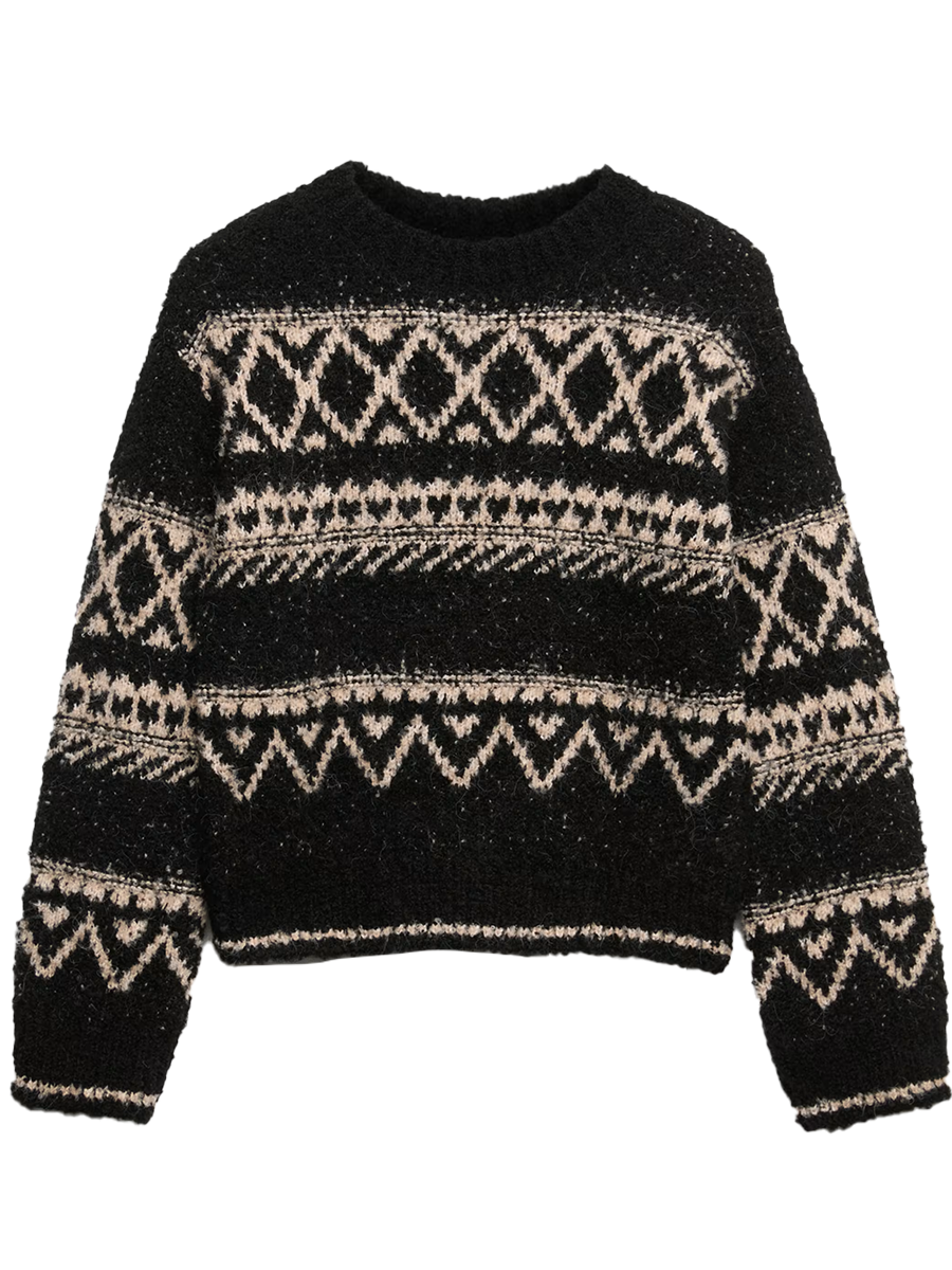 Bouclé Fair Isle Jumper