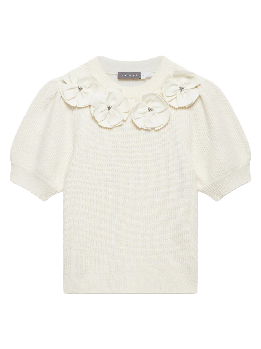 Flower Knit Top