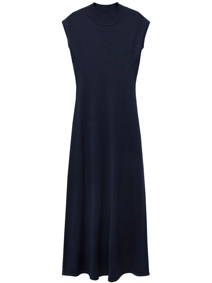 Navy Knitted Dress