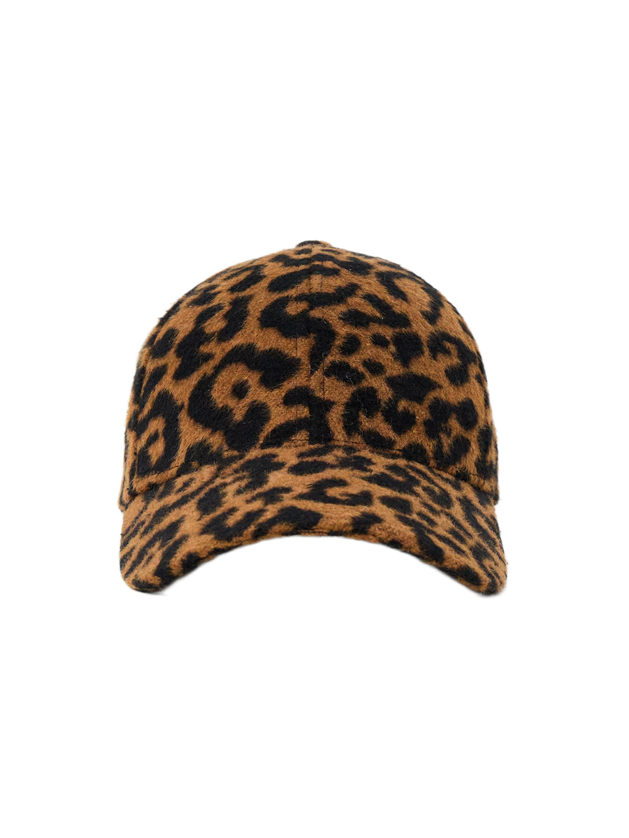 Leopard Fluffy Cap