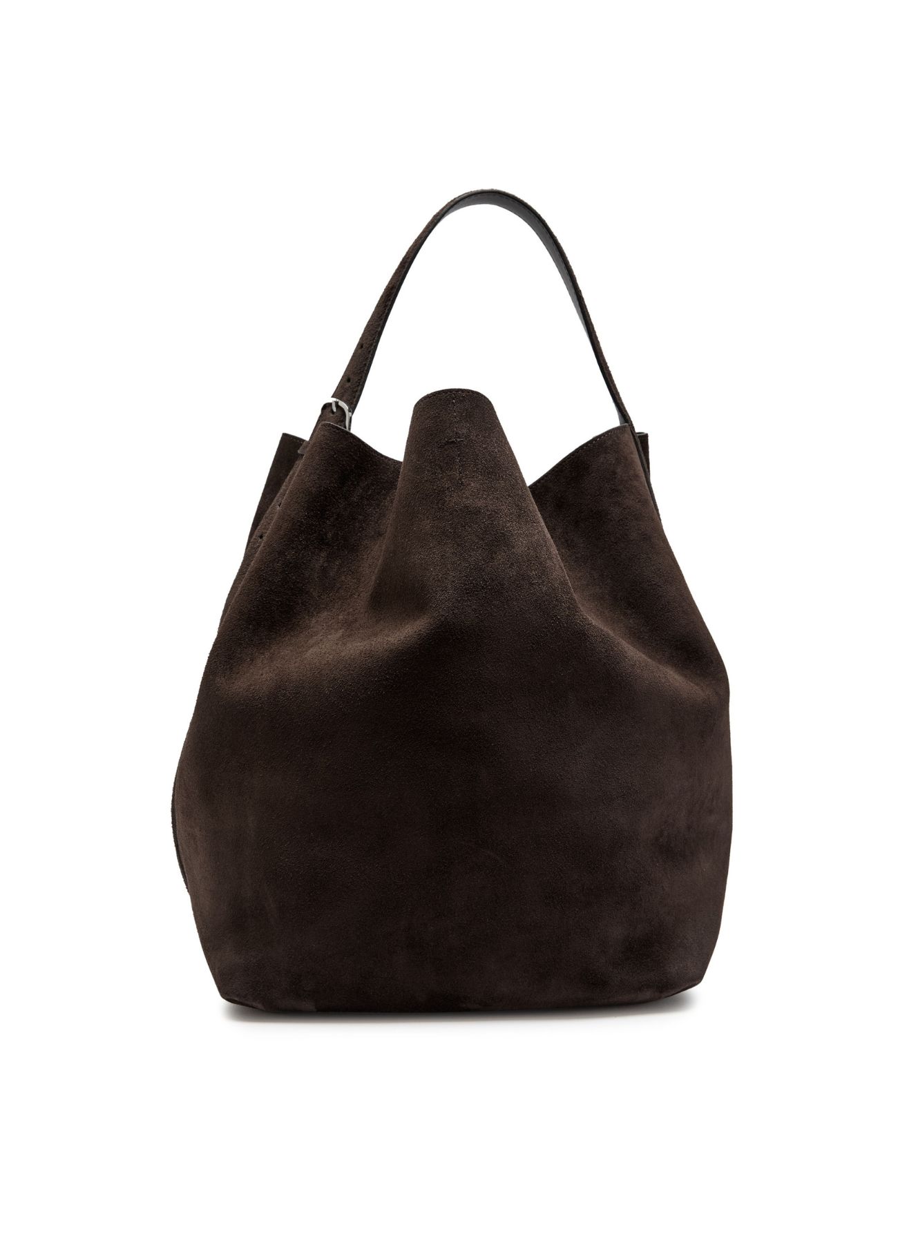 Belted Suede Tote
