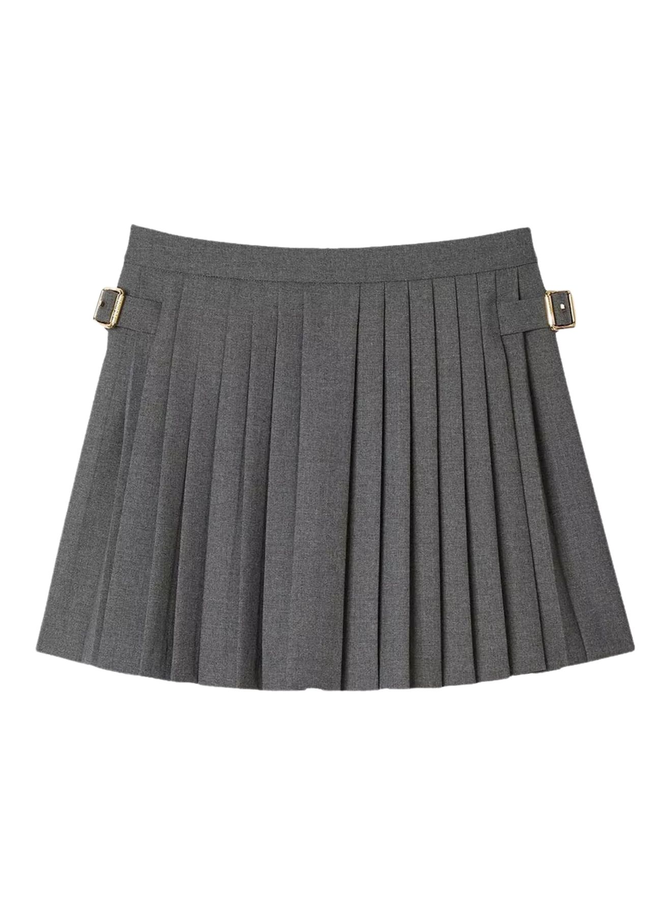 Pleated Mini Skirt