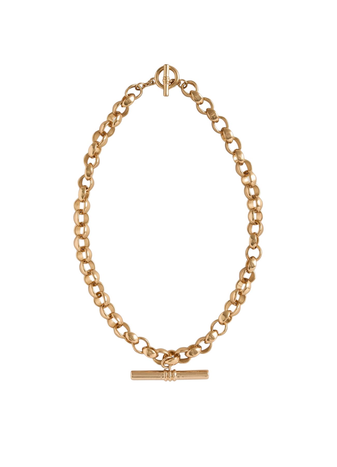 Chunky T-Bar Chain Necklace