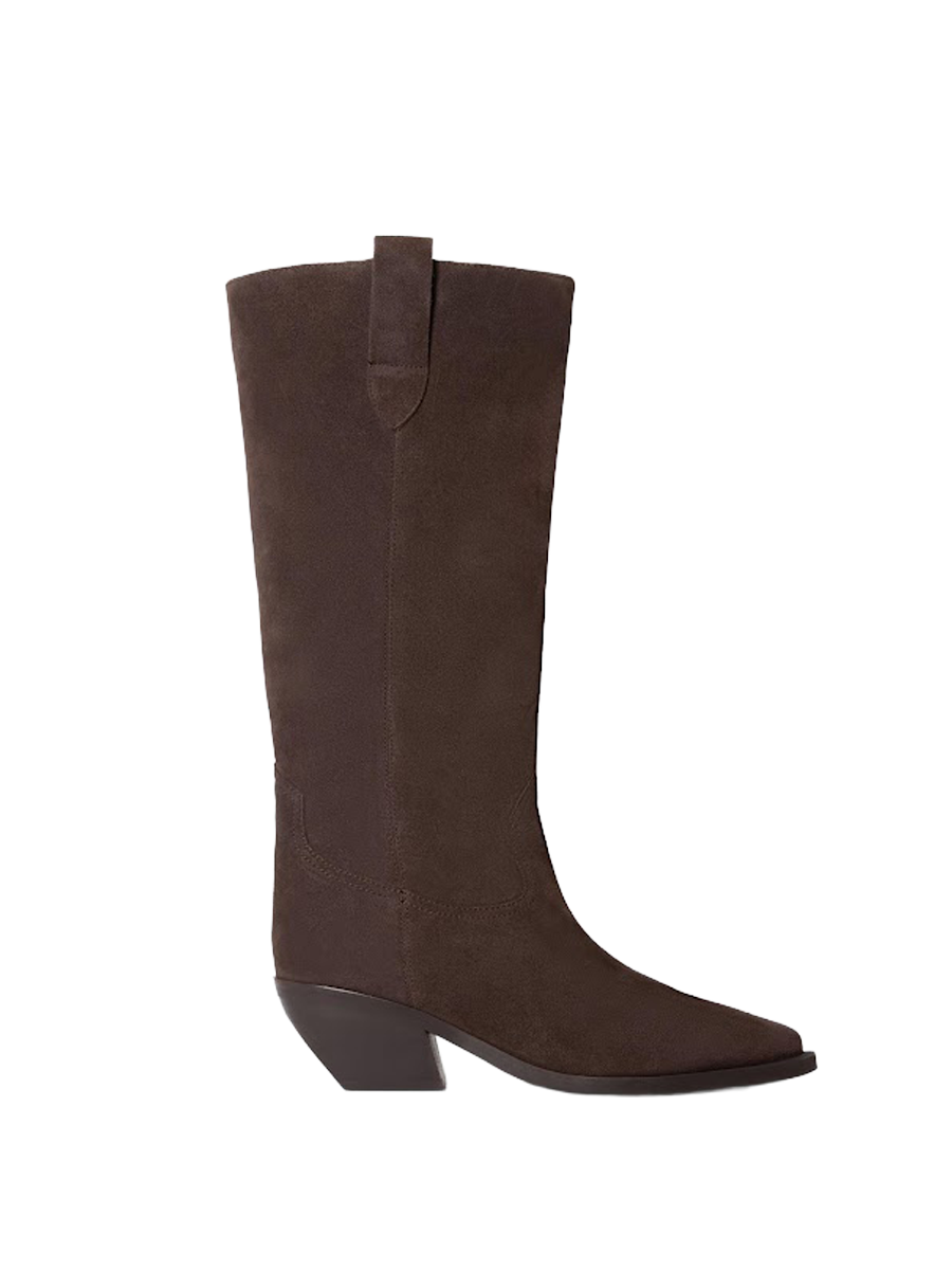 Suede Knee High Boots