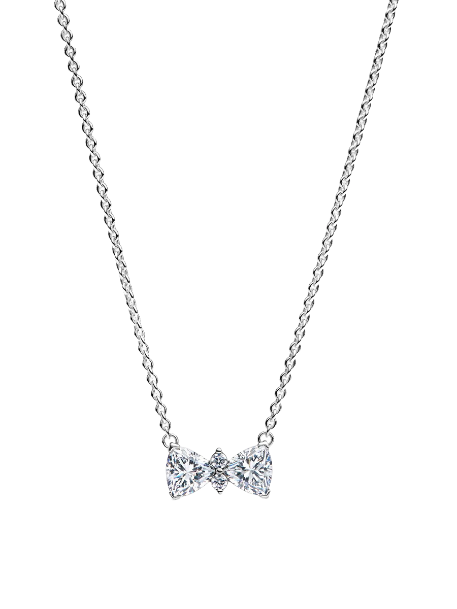 Sparkling Bow Necklace