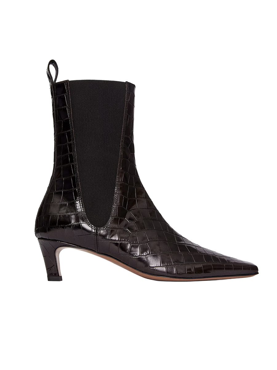 Square-Toe Ankle Boots
