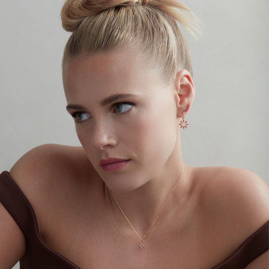 Win A Dazzling Pair Of Dinny Hall Ruby Earrings Worth £675