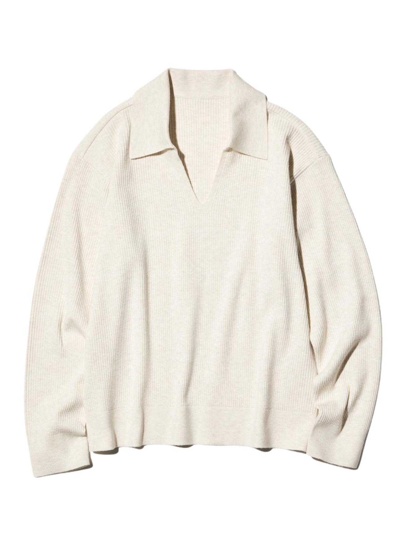 Ribbed Polo Jumper