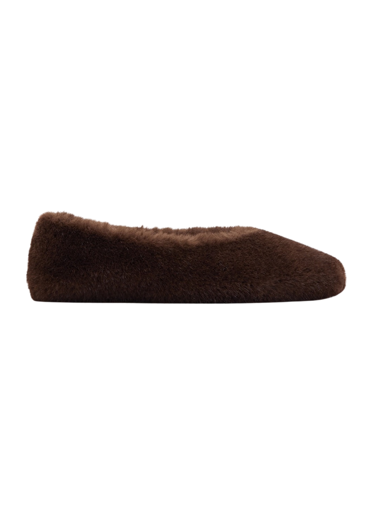 Fur-Effect Flat Shoes
