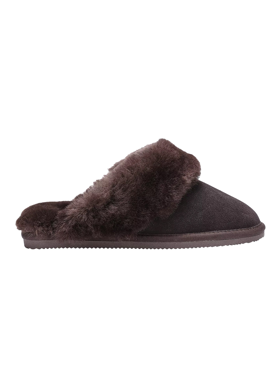 Suede Sheepskin Slippers