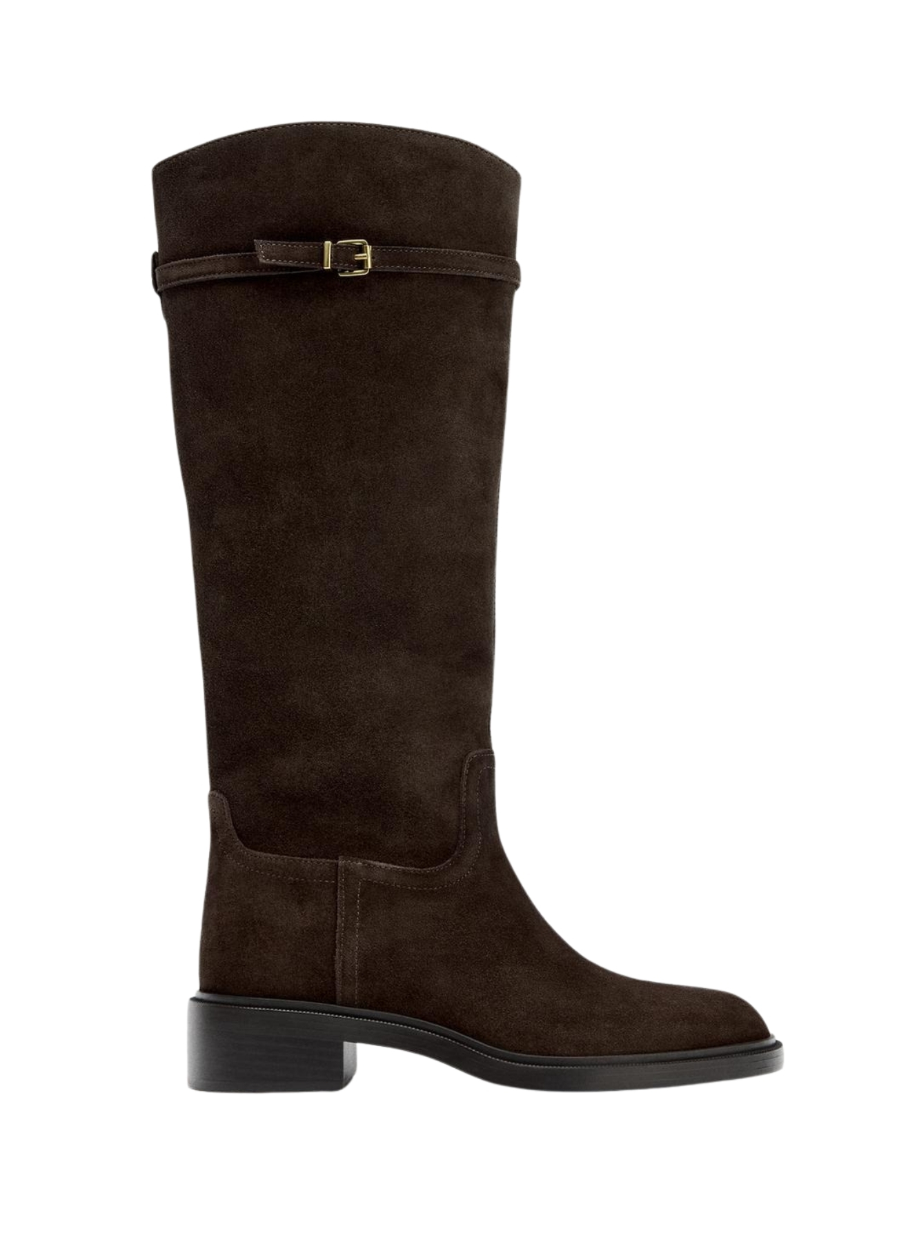Suede Riding Boots