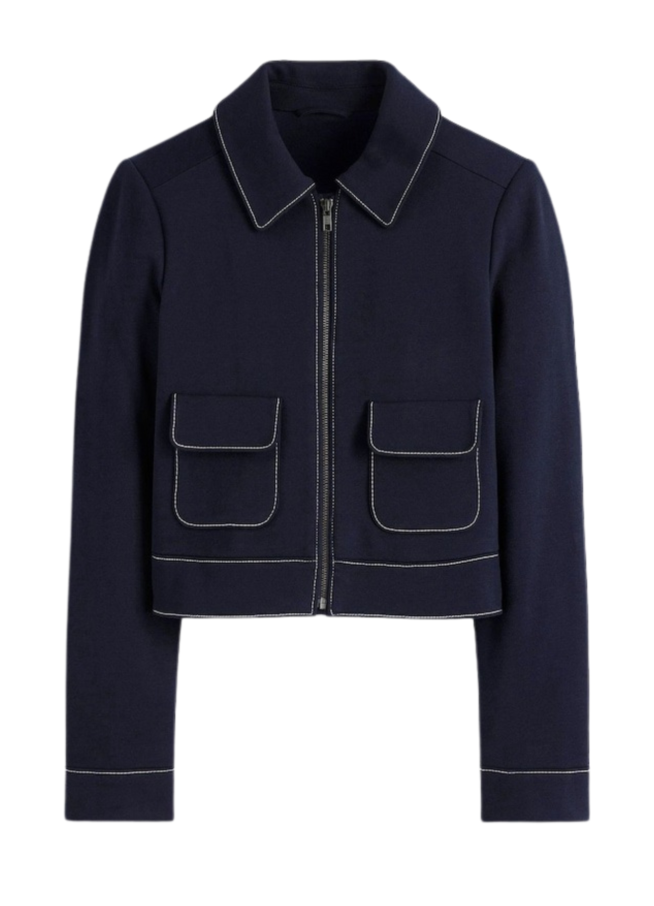 Zip Patch Pocket Jacket