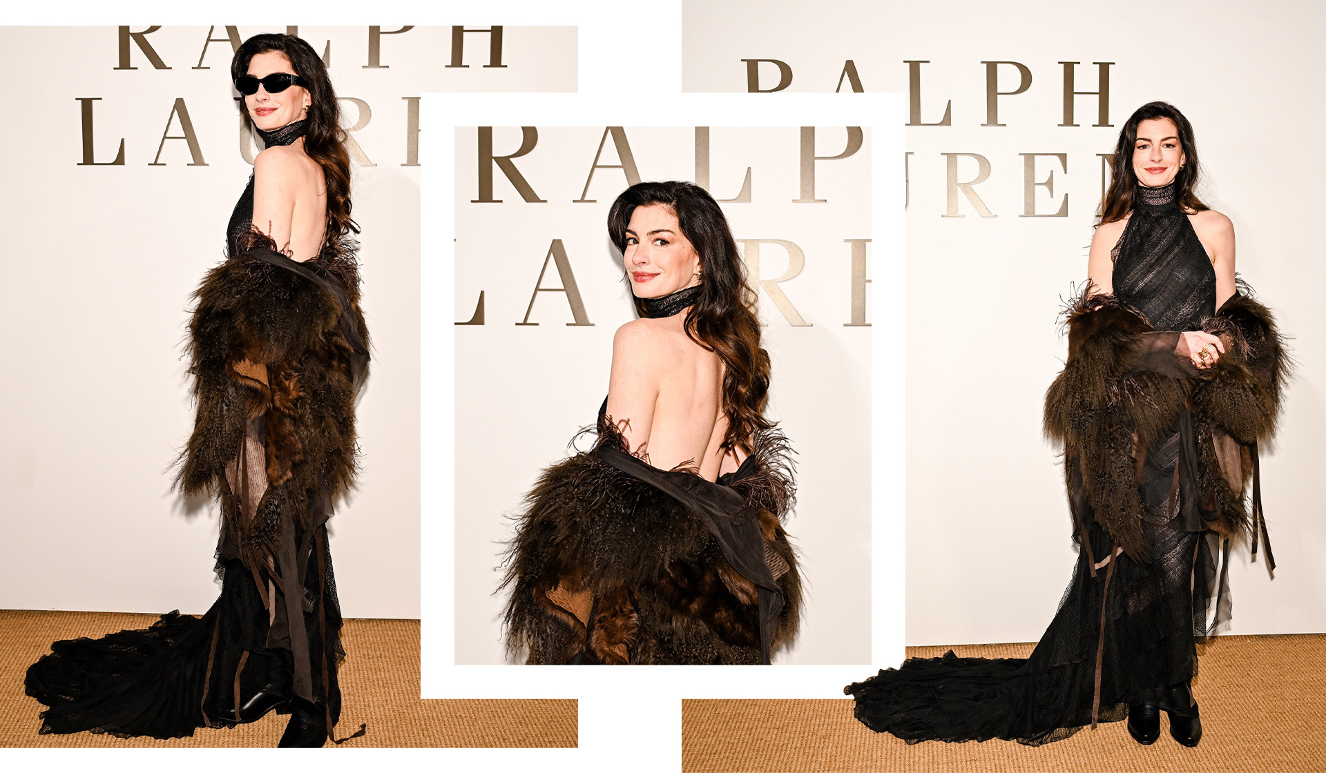 The Devil Wears Ralph Lauren – Anne Hathaway Is Channeling Andy Sachs at Fashion Week