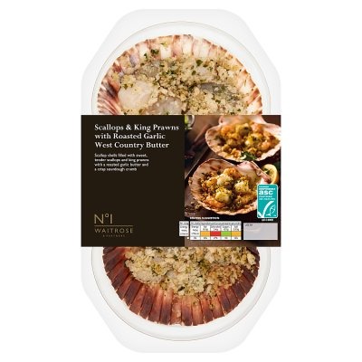 No.1 Scallops & King Prawns Roasted Garlic Butter
