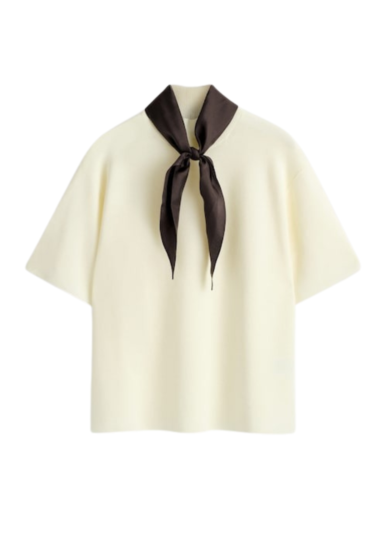Scarf-Detail T-Shirt