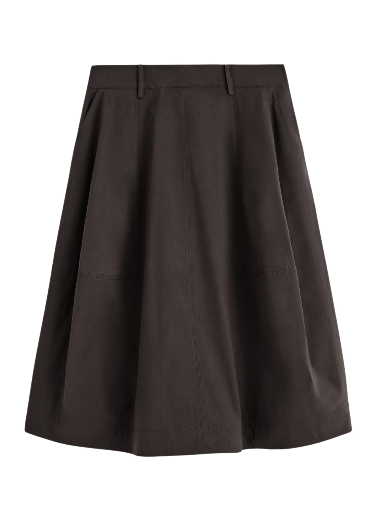 Cotton Midi Skirt