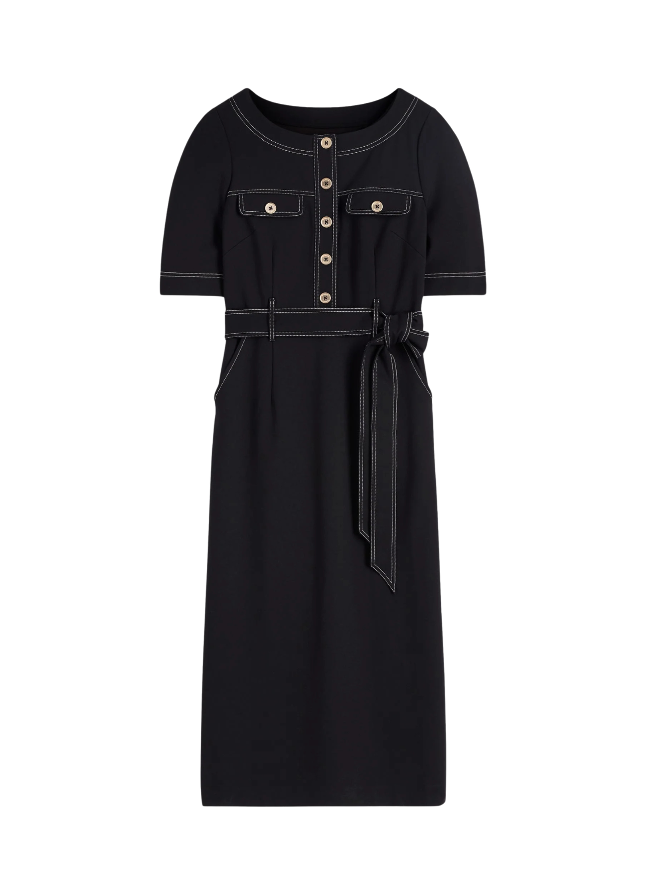 Bria Ponte Midi Dress