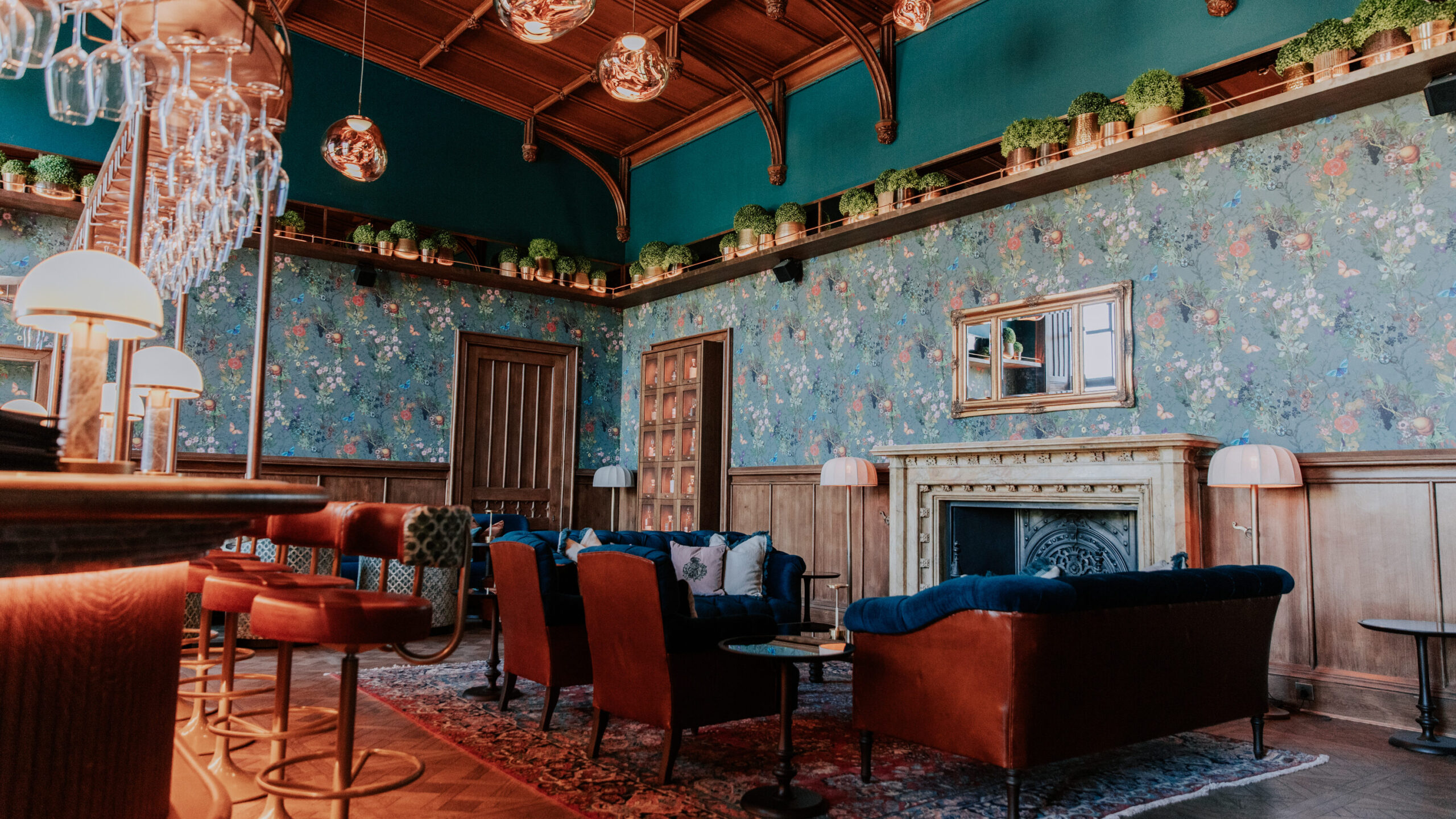 bar at mar hall hotel, Scotland
