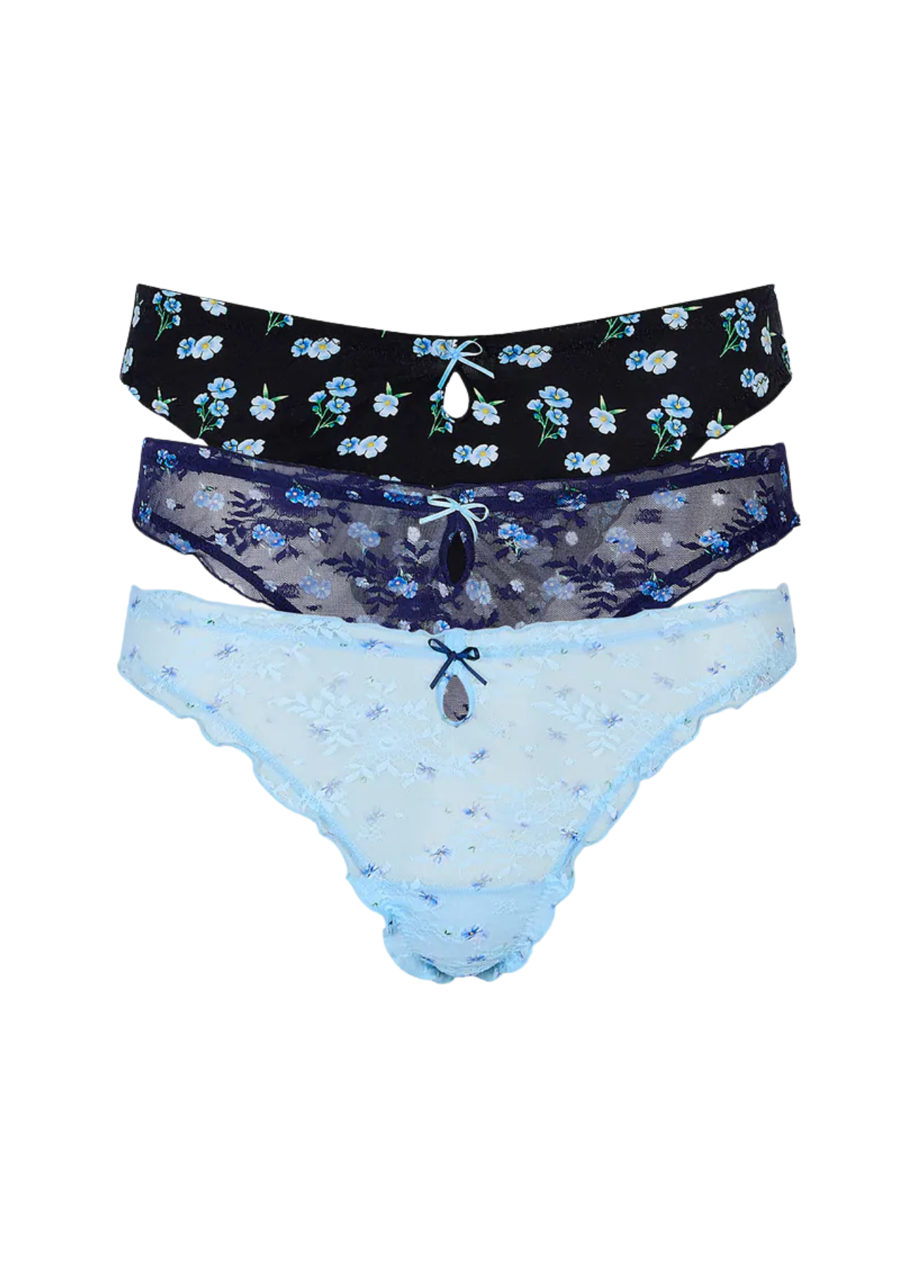 Printed Thongs (3-Pack)