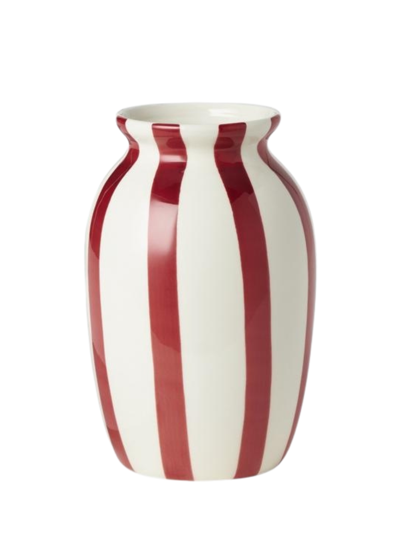 Striped Stoneware Vase