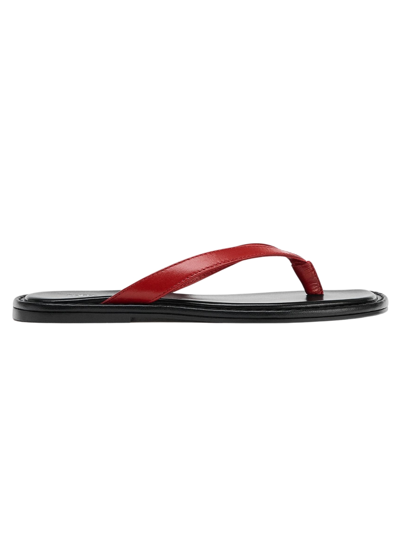 Contrast Leather Sandals