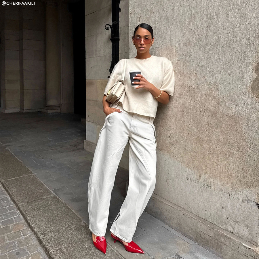How To Style White Denim This Spring/Summer  ‌