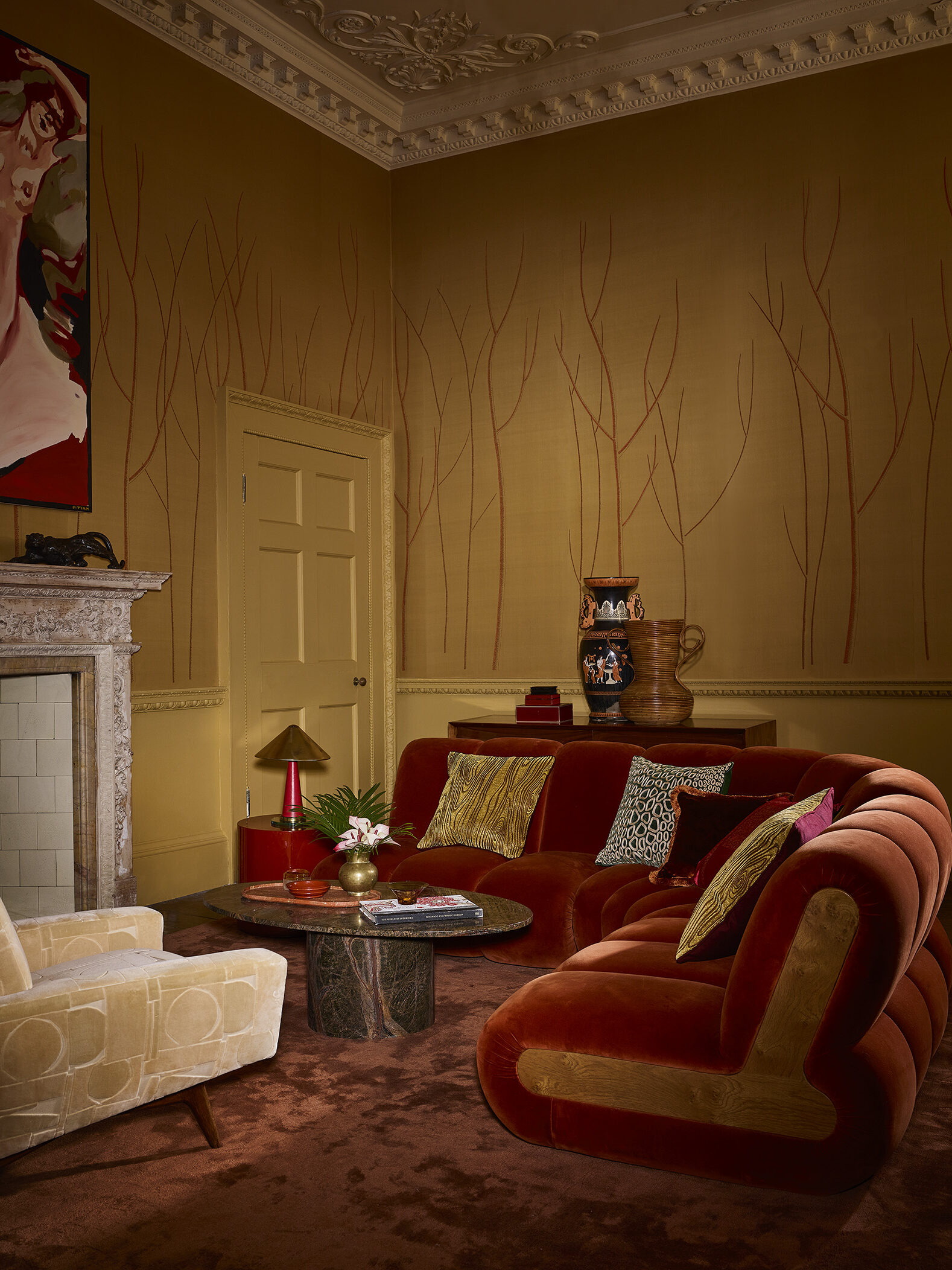 living seating area designed by harris reed for fromental